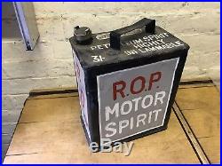 VINTAGE ROP 2 GALLON PETROL CAN With Correct Cap Barn Find Rare Oil