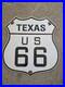 VINTAGE-TEXAS-ROUTE-66-TEXAS-STATE-AUTO-ASSN-PORCELAIN-SIGN-Appx-12-x-12-01-uv