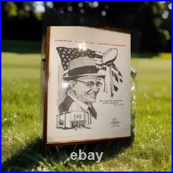 VINTAGE VINCE LOMBARDI ALL FOR ONE CHEVROLET DEALERSHIP Promo PRINT SET