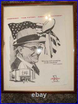 VINTAGE VINCE LOMBARDI ALL FOR ONE CHEVROLET DEALERSHIP Promo PRINT SET VINTAGE VINCE LOMBARDI ALL FOR ONE CHEVROLET DEALERSHIP Promo PRINT SET