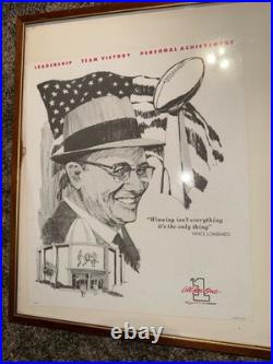 VINTAGE VINCE LOMBARDI ALL FOR ONE CHEVROLET DEALERSHIP Promo PRINT SET VINTAGE VINCE LOMBARDI ALL FOR ONE CHEVROLET DEALERSHIP Promo PRINT SET