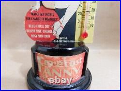 VTG 1959 Car-Freshener Corp Forecast Fanny Car Magnetic Thermometer Cardboard