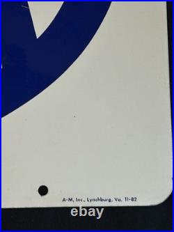 VTG AAA American Auto Assoc EMERGENCY SERVICES Double Sided Advertising Sign 24