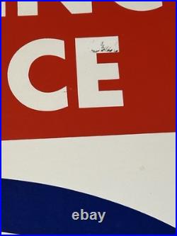 VTG AAA American Auto Assoc EMERGENCY SERVICES Double Sided Advertising Sign 24