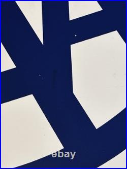 VTG AAA American Auto Assoc EMERGENCY SERVICES Double Sided Advertising Sign 24