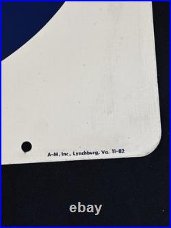 VTG AAA American Auto Assoc EMERGENCY SERVICES Double Sided Advertising Sign 24