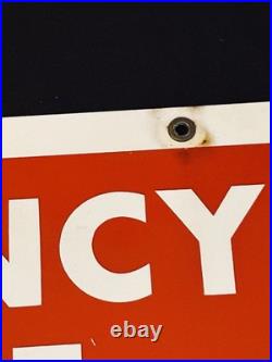 VTG AAA American Auto Assoc EMERGENCY SERVICES Double Sided Advertising Sign 24