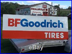 VinTaGe BF GOODRICH TIRE Sign Gas OiL OLD Shop Mancave Station Car Repair Truck
