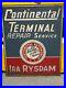 VinTaGe-OriGiNaL-CONTINENTAL-AUTOMOBILE-Gas-Oil-SIGN-OLD-Car-Auto-Double-Sided-01-iv
