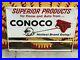 VinTagE-Original-CONOCO-HOTTEST-BRAND-GOING-Rack-Sign-Gas-Oil-Car-OLD-PATINA-01-ei