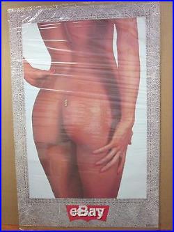 Vint Maxwell Levi advertisement 1988 poster car garage man cave hot girl 11965