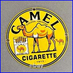 Vintage 12 1913 Camel Cigarettes Porcelain Sign Car Gas Truck Oil Motorcycle
