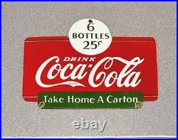 Vintage 12 1937 Coke Cola Soda Porcelain Sign Gas Oil Car Truck Motorcycle