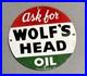 Vintage-12-1948-Wolfs-Head-Motor-Porcelain-Sign-Car-Gas-Truck-Oil-Motorcycle-01-xg