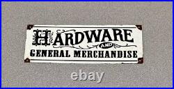 Vintage 12 Hardware Store Porcelain Sign Car Gas Oil Truck Motorcycle