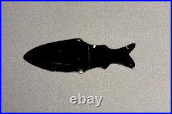 Vintage 12 Hibbard Spencer Fish Porcelain Sign Car Gas Oil Truck Motorcycle
