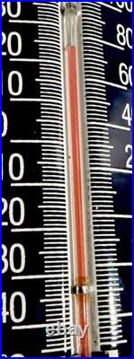Vintage 12 Michelin Tires Porcelain Thermometer Sign Car Gas Oil Motorcycle