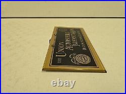 Vintage 12 Union Automobile Indemnity Assn. Bloomington IL Advertising Sign