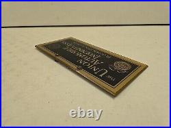 Vintage 12 Union Automobile Indemnity Assn. Bloomington IL Advertising Sign