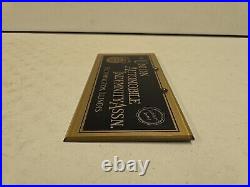 Vintage 12 Union Automobile Indemnity Assn. Bloomington IL Advertising Sign