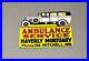 Vintage-12-Very-Rare-Ambulance-Service-Porcelain-Sign-Car-Gas-Auto-Oil-01-pi