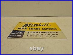 Vintage 16 SST Mitchell Auto Shade Screens Kaiser Aluminum Advertising Sign