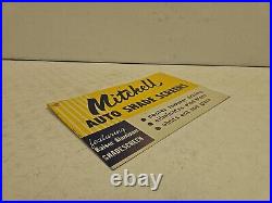 Vintage 16 SST Mitchell Auto Shade Screens Kaiser Aluminum Advertising Sign