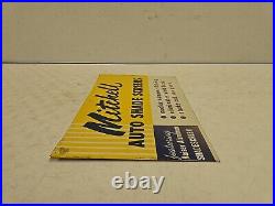 Vintage 16 SST Mitchell Auto Shade Screens Kaiser Aluminum Advertising Sign