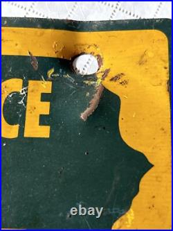 Vintage 1902-1952 AAA Old Logo 50th Anniversary License Plate Sign Original