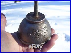 Vintage 1908 dated Ford original Oil can under hood auto tool kit promo part old