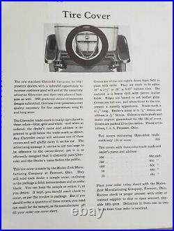Vintage 1927 Chevrolet Dealer Merchandising Promo Product Book Catalog RARE