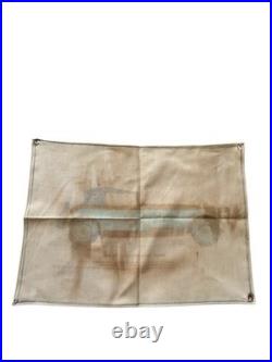 Vintage 1930 Alfa Romeo 17/95 Automobile Fabric Sign 17x12 Antique Display Coupe