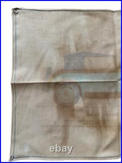 Vintage 1930 Alfa Romeo 17/95 Automobile Fabric Sign 17x12 Antique Display Coupe