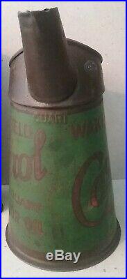 Vintage 1930's Castrol Oil Wakefield Quart Jug & XL Oil Can