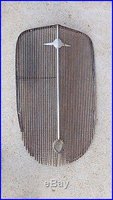 Vintage 1930's Chevrolet Car Radiator Grill WithEmblem Gas Oil 33 34 35