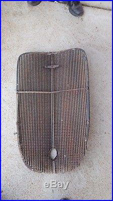 Vintage 1930's Chevrolet Car Radiator Grill WithEmblem Gas Oil 33 34 35