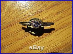 Vintage 1930's Chevrolet Service pin lapel pin screw back Brass enameled