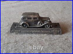 Vintage 1930s CHEVROLET Automobile Car Motor Company Paperweight Model Sign