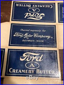 Vintage 1930s Ford Motor Company Creamery Butter Box NOS Unused Extremely RARE