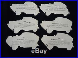 Vintage 1932 CHEVROLET Style Packet Advertising 14 Color Cutouts 13 Models