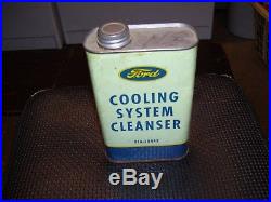 Vintage 1940's 1950' s original NOS Ford Cooling system cleanser tin oil can