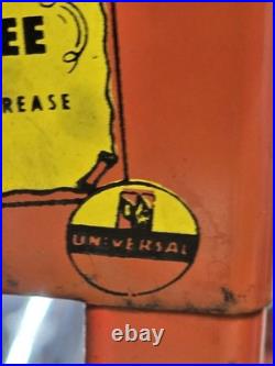 Vintage 1940's UNIVERSAL MUFFLER AUTO STORE Part Display SIGN NOS GOLD CHEVY