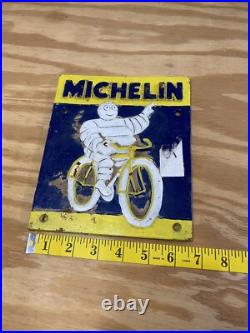 Vintage 1940's cast iron Michelin Man Wall Piece Display Old Auto Advertisement