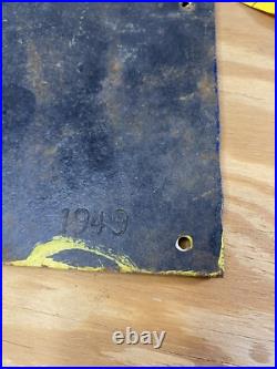 Vintage 1940's cast iron Michelin Man Wall Piece Display Old Auto Advertisement