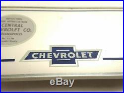 Vintage 1940s Chevrolet Dealership Visor Vanity Mirror Chevy Bowtie Indianapolis
