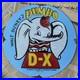Vintage-1942-D-x-Dumbo-Walt-Disney-Gas-Oil-Car-12-Inch-Porcelain-Enamel-Sign-01-sn