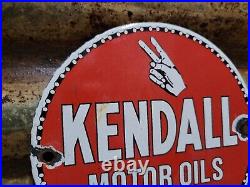 Vintage 1942 Kendall Porcelain Sign Chainlube Advertising Automobile Motor Oil