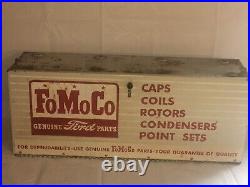 Vintage 1950/60s FoMoCo Ford Motor Co parts display metal cabinet