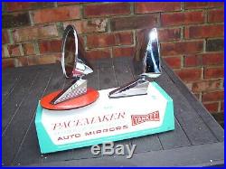 Vintage 1950-60s Yankee auto mirrors with store Display gas oil gm chevy hot rod