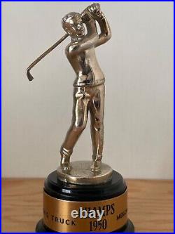 Vintage 1950 Ford Truck Merchandising Golf Trophy CHAMPS 4.5 inches tall